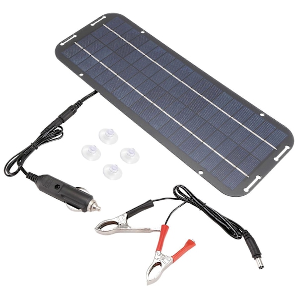 12V 60W Solcellepanel Lader Bil Motorsykkel Sparkesykkel Bærbar Solcellepanel Billader Batteri Effektiv Vedlikehold