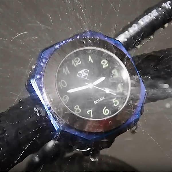 Motorcykel Ur Vandtæt Montering Quartz Ur Lysende Ur til 22-28mm Styr Styling B