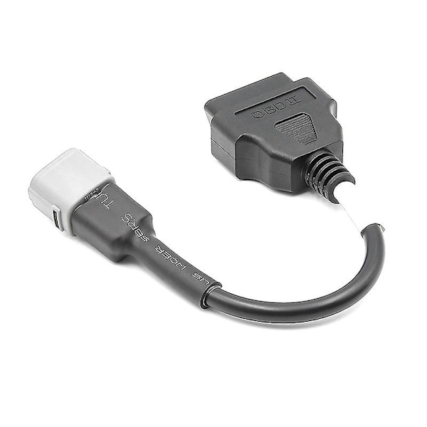 OBD-motorcykelkabel för 6-stiftskontaktkabel Diagnostisk kabel 6-stifts till OBD2 16-stiftsadapter