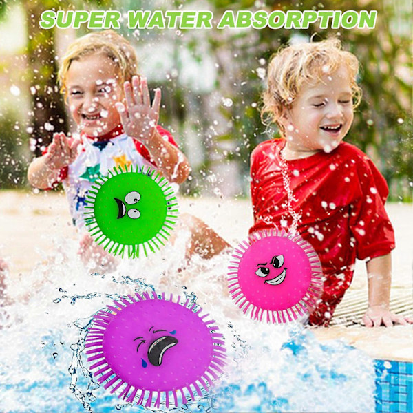 4-pack vattenflygande diskar, simbassängleksaker, vattenleksaker, vattenkastande stänkande diskar för sommarstrandpoolspel
