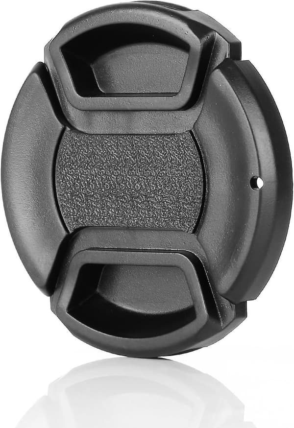 Objektivlock, universell kameralock 52 mm objektivlock centrumklämma med objektivlock bälteshål bunt