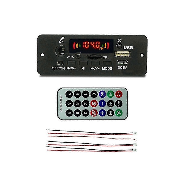 Bluetooth-yhteensopiva Audio Decoder Board Vahvistin Jq-d129bt-a 2x5w Musiikkisoitin Lisävaruste Mp3 Wma