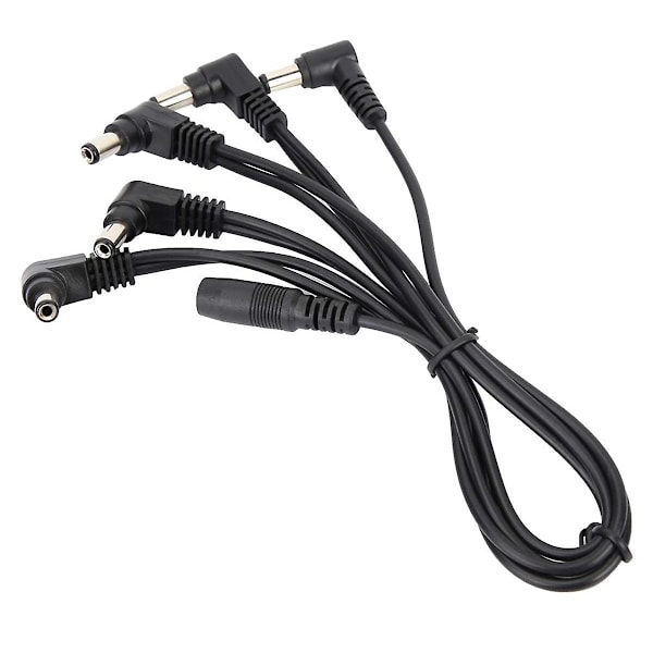 Guitar Pedal Strømforsyningsadapter 9V DC Tip Negativ 5 Vejs Daisy Chain Kabler til Guitar Effektpedaler