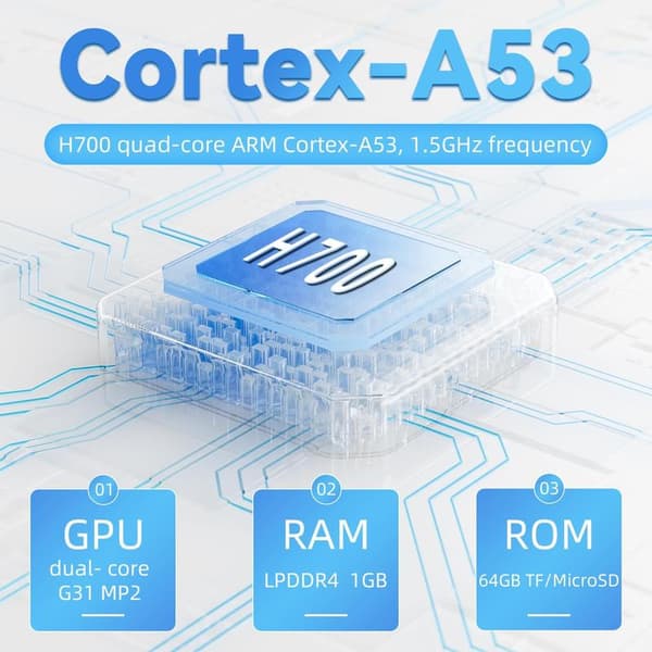 2026 Retro Handheld Game Console Linux System HD and TV Output 3.5-inch IPS Screen 64G TF Card 5500+ Classic Games 2600mAh Battery (White)