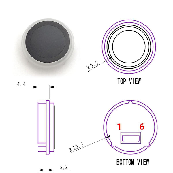 R558 Conductor Fingeravtrycksmodul Smart Enhet Fingeravtrycksidentifieringsmodul R558 Conductor Fingeravtryckssensor