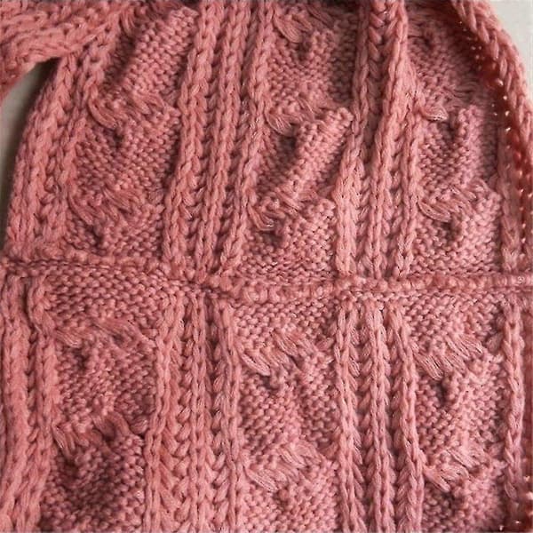 Loop-skjerf for kvinner, strikket skjerf, tubeskjerf, ensfarget vinterskjerf