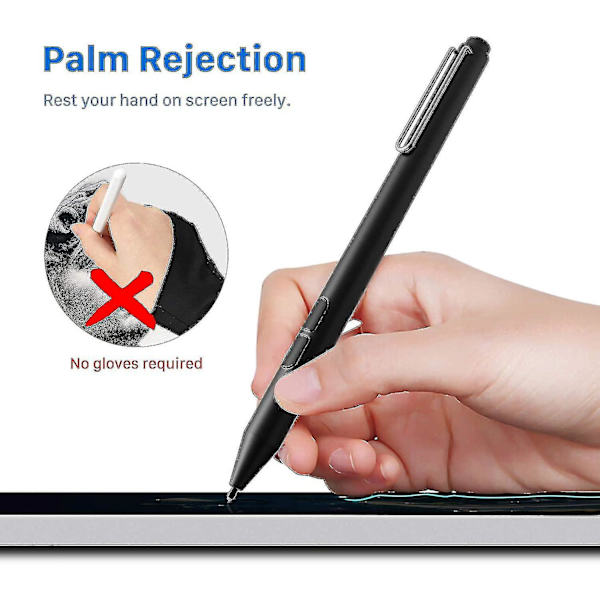 Uogic Pen för Microsoft Surface, [uppgraderad] 4096 tryckkänslighet Palm Rejection Stylus, kompatibel med nya Surface Pro 8 & Pro 7/laptop Studio/g