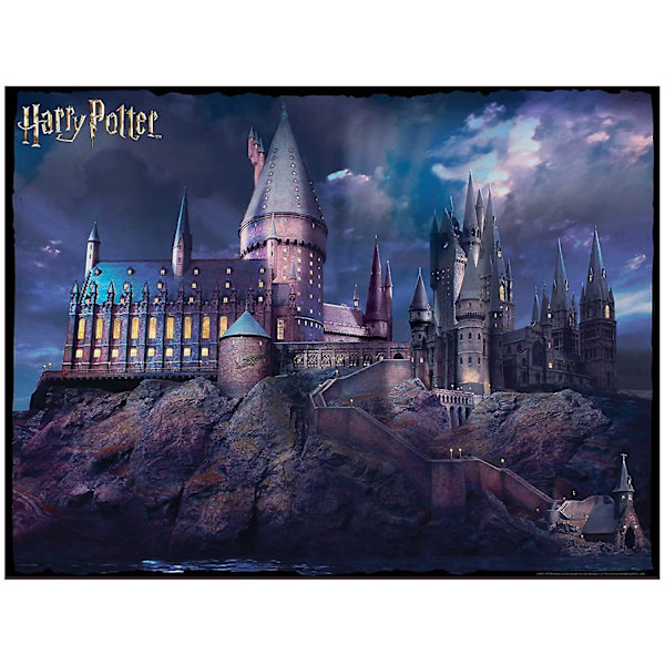 Harry Potter: Hogwarts Dag till Natt Skrapa Av  Pussel (500 Bitar)