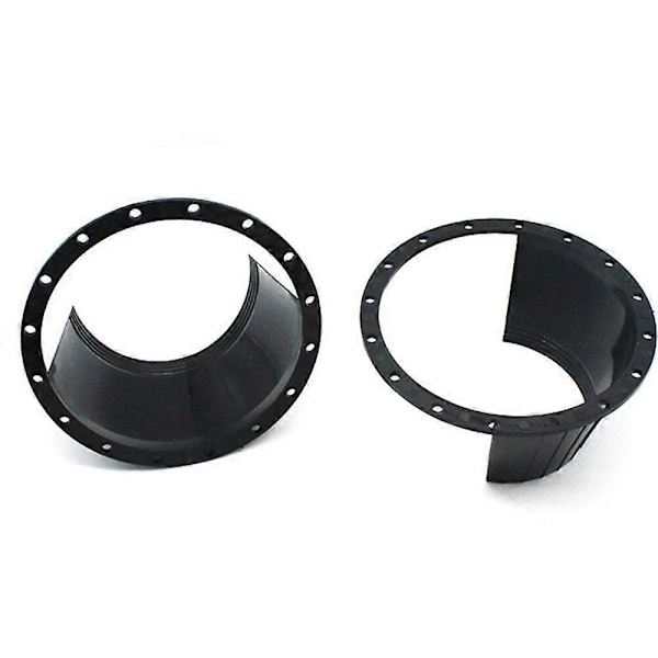 2 stk. 65 tommer Bil Dør Audio Højttaler Ring Plader Vandtæt Cover Rustbeskyttelse Pad Sort Rød Universal Reservedele