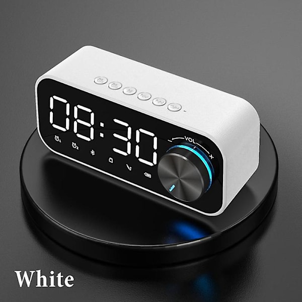 Bluetooth-kaiutin, yksinkertainen kannettava digitaalinen Bluetooth-kaiutin herätyskellolla, sopii Be