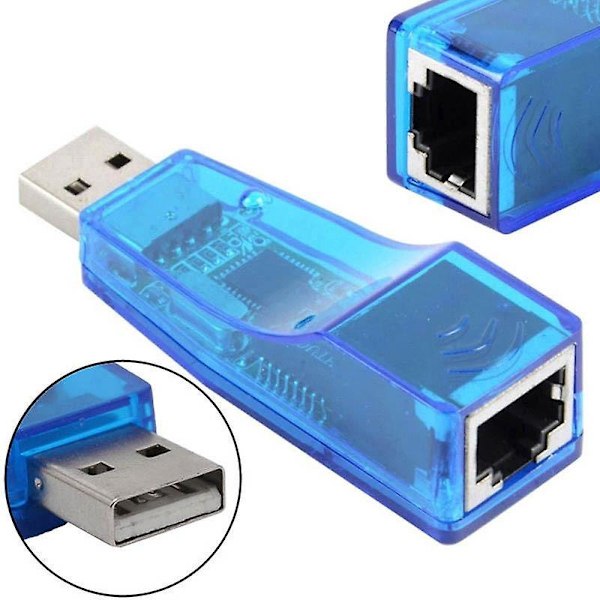 RJ45 USB Adapter LAN-kort Ethernet Adapter Nettverk 10/100 Mbps for Laptop PC