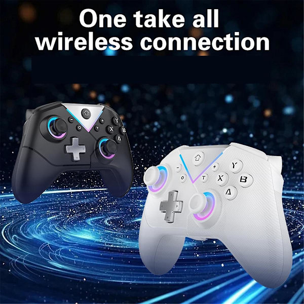 Spillekonsol Seks-Akse med Makro Programmerbar Trådløs Bluetooth Controller Spillecontroller til Swi