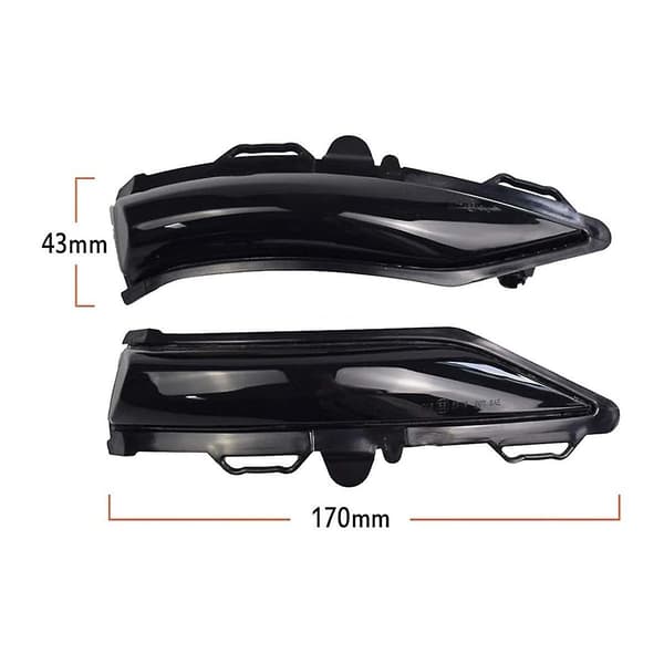 Sidespeil Lys LED Blinklys for Fiesta MK8 2019+ Dynamisk Blinklys Indikator