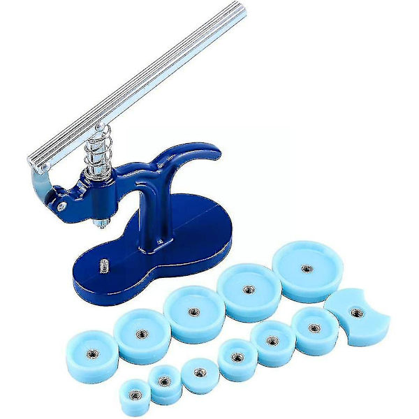 Professionella klockringinsatser Klockverktyg Klockreparation Väska Wathes Set Verktyg Glaspressats Kristallurmakare Pressa Till R5o9-YuJia