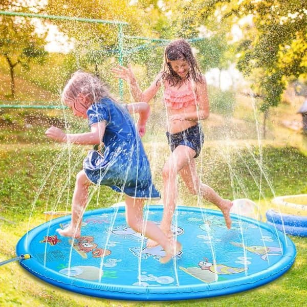 Vattenstänk och Jet Lekmatta, Utomhus Babypool - Småbarns Sommar Simfest