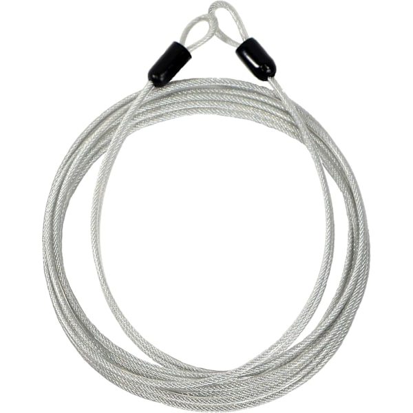Flätat stålbelagt säkerhetskabel bagagelås säkerhetskabel dubbelögla, längd 100 cm