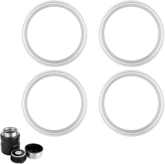 4-pakning silikon-O-ringer - For Thermos 16/24oz beholdere