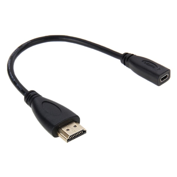 20cm HDMI Han til Micro HDMI Hun Adapterkabel