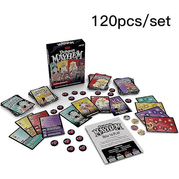 Dungeons & Dragons Dungeon Mayhem | Dungeons & Dragons Kortspel | 2-4 Spelare, 120 Kort