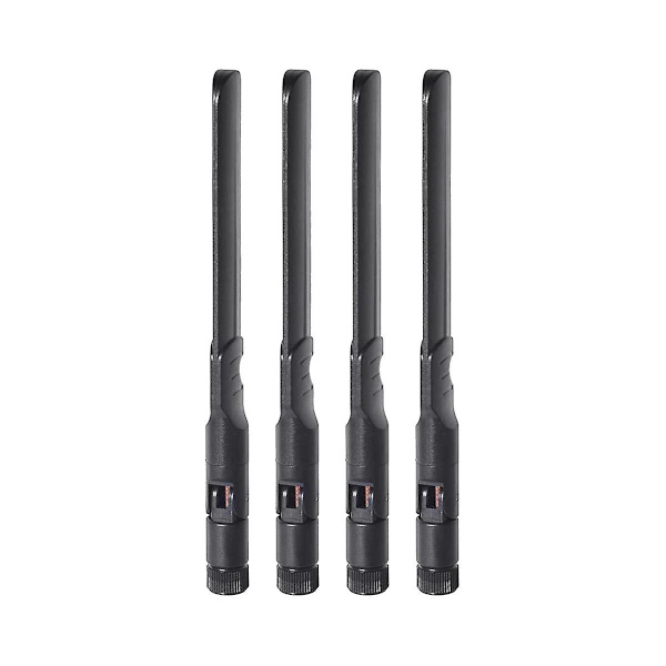 4 stk. Dual Band WiFi Antenne 2.4GHz 5GHz 5.8GHz 8DBi MIMO RP-SMA Hann Antenne for WiFi Ruter Trådløs