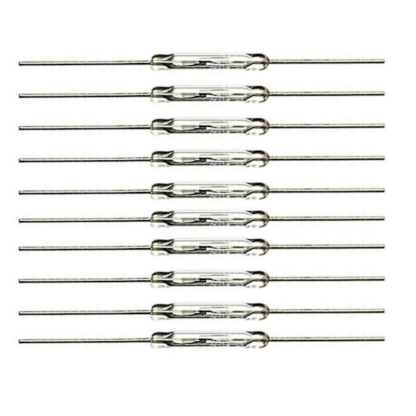 50 st Reed-omkopplare Magnetkontakter Reed-kontakt Induktionssensor 14mm X 2mm