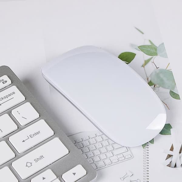 Trådløs Bluetooth Magic Mouse, genopladelig lydløs computermus, slank ergonomisk PC-mus til Apple Macbook