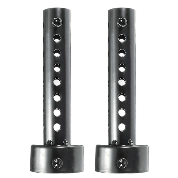 2x Universal Motorsykkel Eksoskanne Dempere Baffle Db Killer Lyddemper 48mm Svart