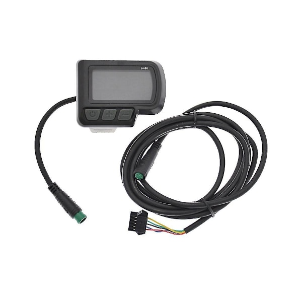 24v 36v 48v Elcykel En06 Display Sm/Vattentät 5-polig Kontakt LCD-Skärm för Elcykel P