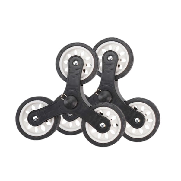 2x Trille Trekant Hjul Hjuldiameter 9 cm Erstatning for Sammenleggbar Vogn