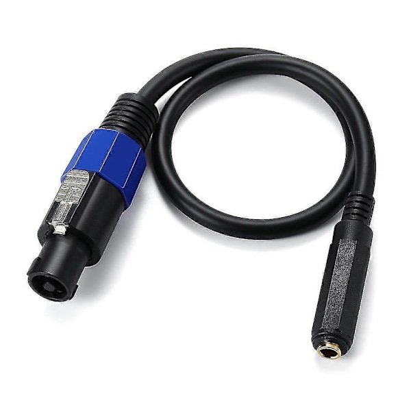 1/4 TS Hunn til Speakon Hann Adapter - Høyttalerpluggadapter for Lydutstyr