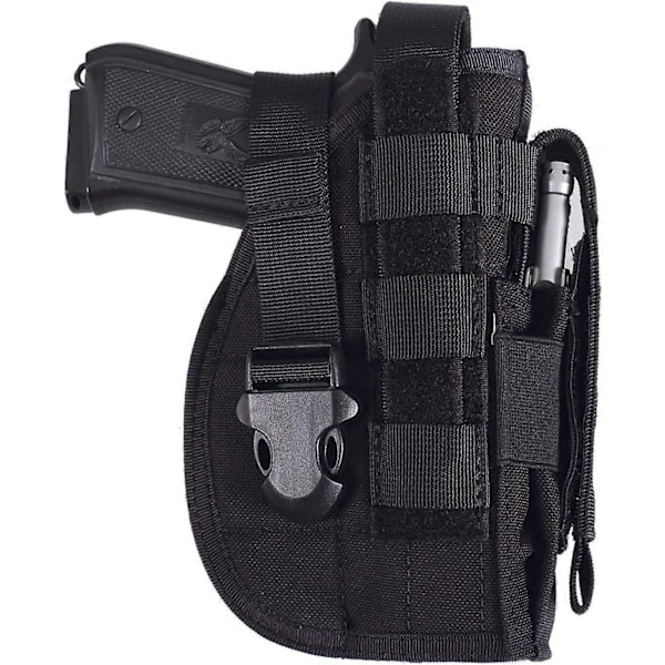 Universelt taktisk pistolhylster høyrehendt Molle pistolhylster Combat Airsoft midjebeltehylster svart tan grønn Multicam for høyrehendte (5 farger