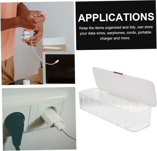 Datakabel Förvaringslåda Klar Organizerlåda Klar Trådladdare Kabellåda Kabel Organizerlåda Kabelbox USB-sladd Organizer Multi-Grid