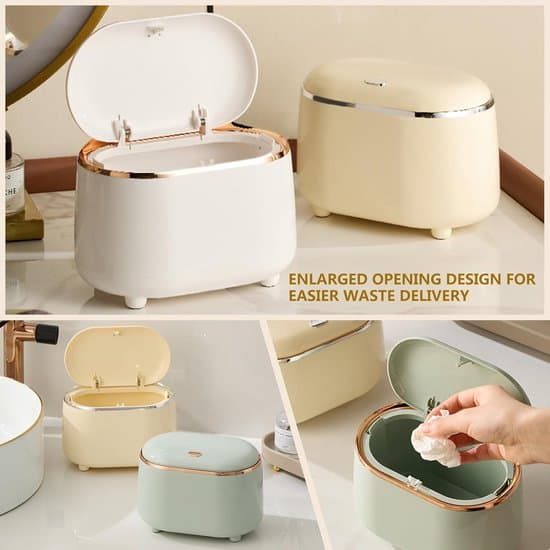 Desktop Container - Portable - Suitable for Bedrooms, Dining Rooms, Offices, etc. - Off-White