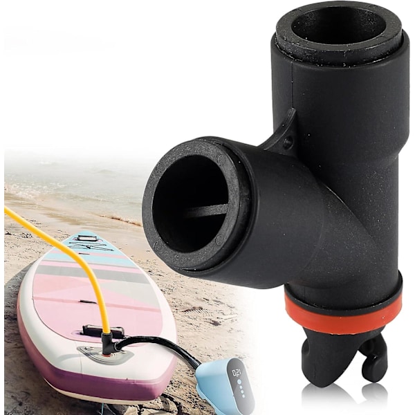 Sup Pump Adapter Dobbelt Indløb Inflator Adapter til Båd Kajak Stand Up Paddle Board Surfbræt Tilbehør