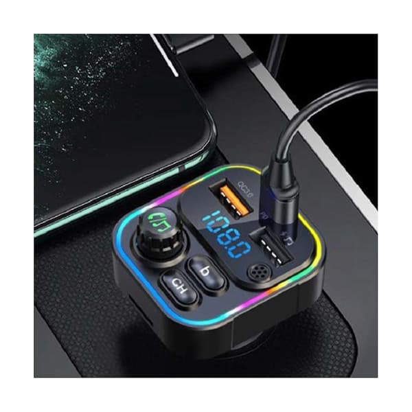 Bil Bluetooth 5.0 Mp3-spiller Lossless Lyd Multi-Funksjon med Musikk U Disk Støtte Bil Hurtiglading