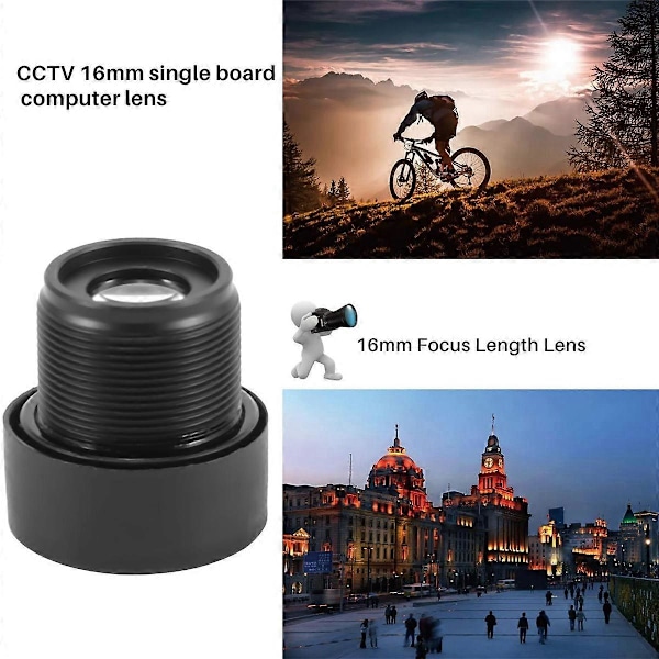 SODIAL(R) CCTV Sikkerhedskamera 16mm Fokuslængde IR Board Linse