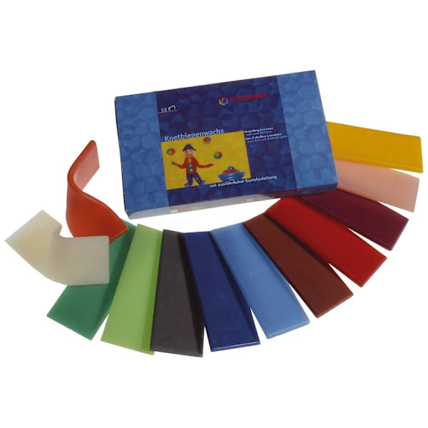 Stockmar Modellervoks - 12 Assorterede Plader