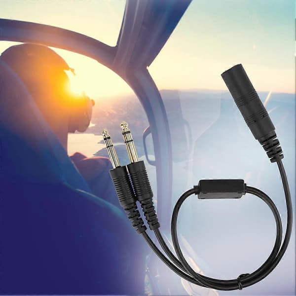 H-GA Helikopter Universal Aviation Headset Adapter til David Clark Kabel