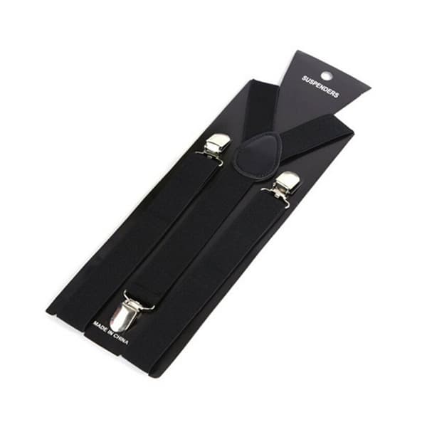 Stilfulde Smalle Sorte Seler med Clips 2,5cm