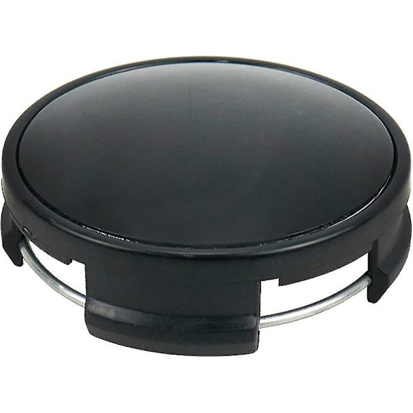 Mkk 4 st plast snap-in typ hjulnavkapsel 62mm ytterdiameter och 60mm innerdiameter för bilar, svart