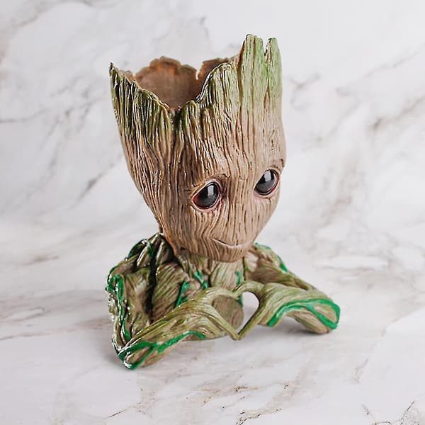Baby Groot Blomsterpotte - Innovativ Action Figur Til Planter