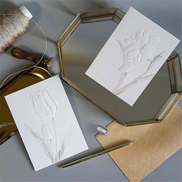 2 st Graveringsspets och Fin Präglingsspets för Cricut Maker 3/Maker Skärmaskin Präglingsverktyg