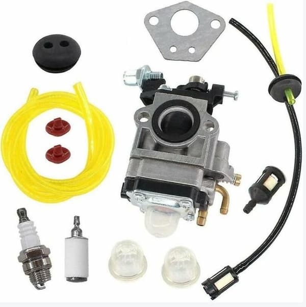 Förgasarkit för 52cc 49cc 43cc Trimmer Motor Tändstift Bränslefilter