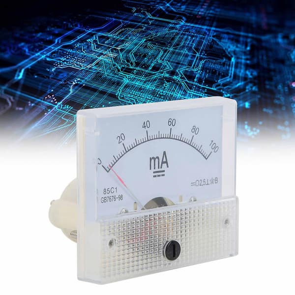 85C1 DC 0~100MA Pointer DC Amperemeter Strøm Panel Meter Måleinstrument