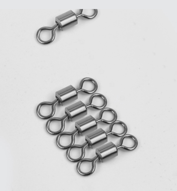 Fiskelinsforbinder, 4# kulstofstål 8-formet ringforbinder Model 2