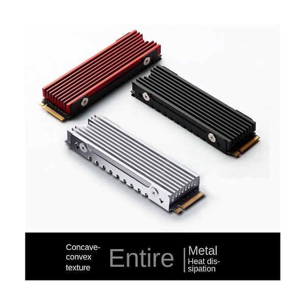 M.2 2280 NVMe Kylare M.2 SSD Kylare Kylplatta Aluminium Spridning med Termisk Pad för M2 22