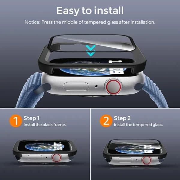 Apple Watch 41mm Full Coverage Screen Protector Easy Install