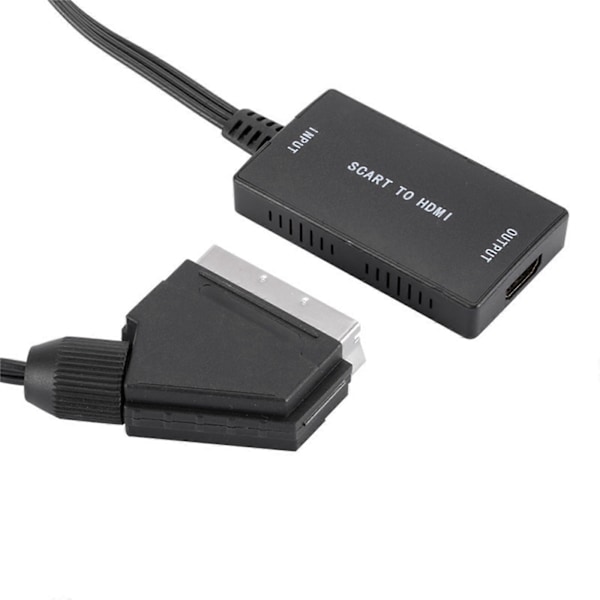 Scart till Video Konverterare 1080p/720P Ljudutgång för Konsoler DVD TV