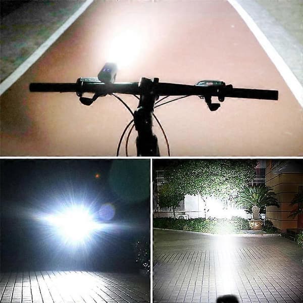 Cykel Framlyktor 2400Mah Super Ljus USB Laddningsbart Set LED Montera Cykellampor Vattentät Hea