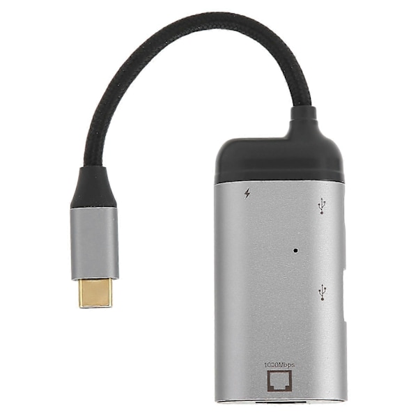 JORINDO Ethernet-sovitin 3 in 1 10/100/1000 Mbps PD-pikalataus USB - RJ45-sovitin Windows/Android/OS X/iOS -käyttöjärjestelmille
